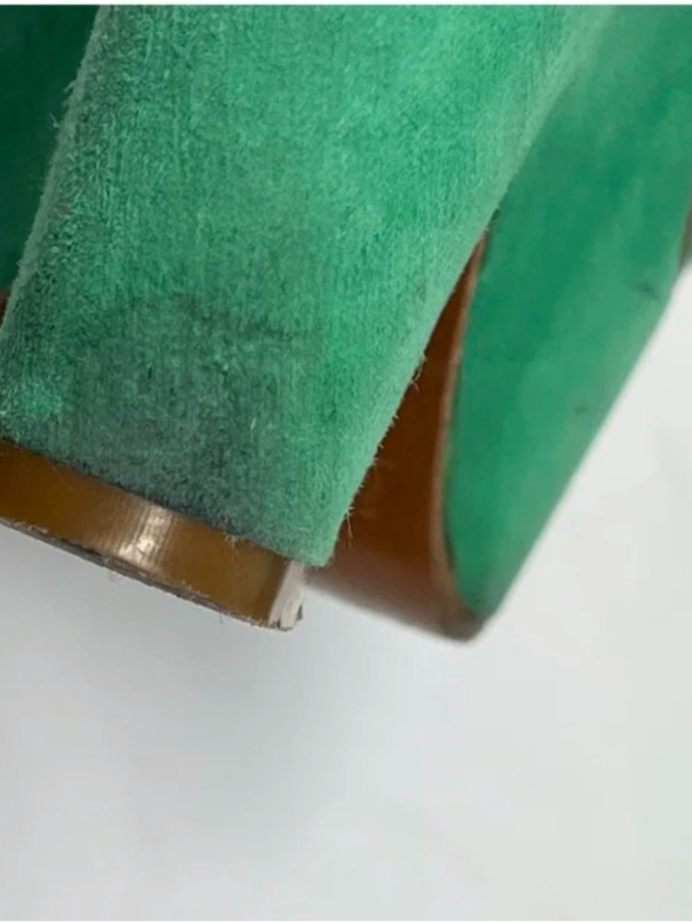 Marc Jacobs Emerald Green Suede Platform Sandals with Jewel Detail - Picture 8 of 13